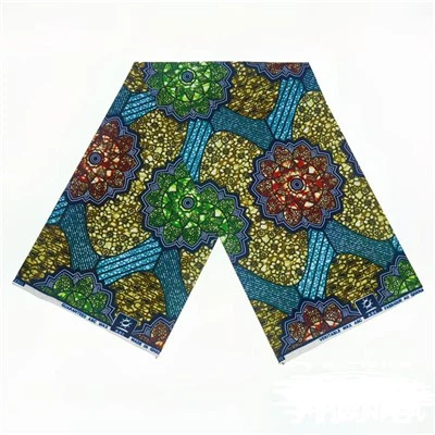 100% Cotwm Ffabrig Argraffedig Affricanaidd