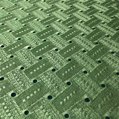 Ffabrig Lace Brodwaith Llygaid Ffansi