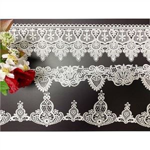 Brodwaith Arloesedd Dylunio Polyester Lace Trim